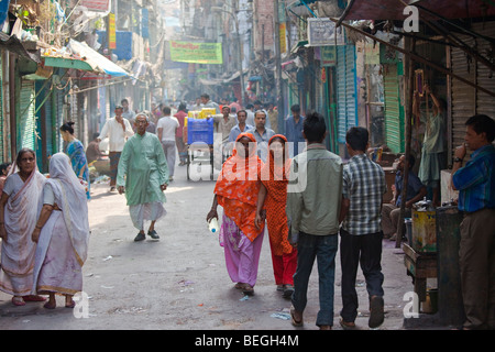 Straße im alten Dhaka Bangladesch Stockfoto