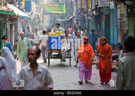 Straße im alten Dhaka Bangladesch Stockfoto