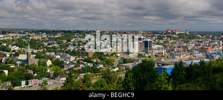 Panorama der Innenstadt von St. John's-Gebäude in Neufundland Kanada Stockfoto