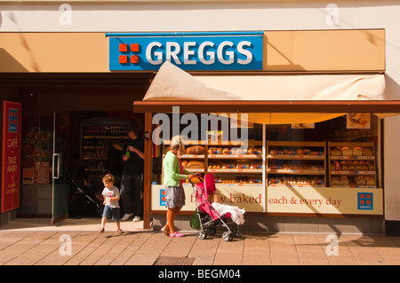 Greggs Bäcker Bäckerei in Great Yarmouth, Norfolk, Großbritannien Stockfoto