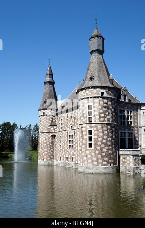 Chateau de Jehay in der Nähe von Huy. Stockfoto