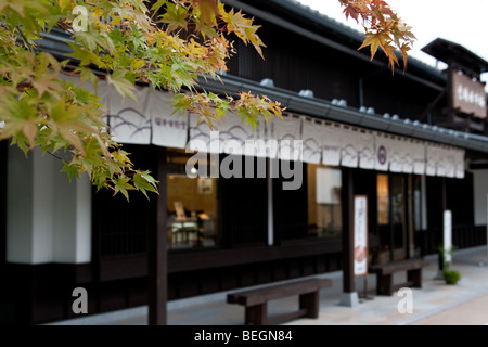 Japanische Süßigkeiten Shop in historischen Obuse, Japan Stockfoto