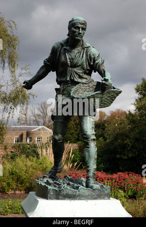 William Hamo Thornycroft "Der Sämann", Kew Gardens, London, England. Stockfoto