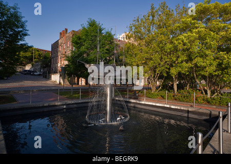 Savannah, Georgia, südländischen Charme Altstadt - River street Stockfoto