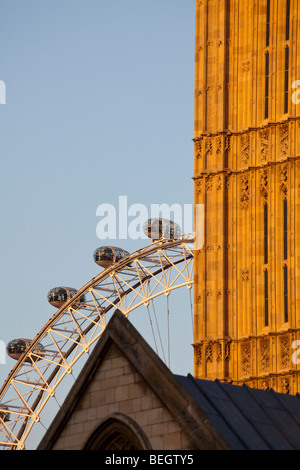 Das London Eye Riesenrad, London, England, UK Stockfoto