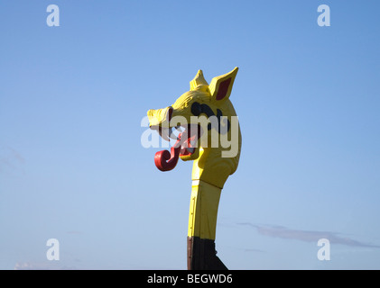 Pegwell Bucht Viking ship Stockfoto