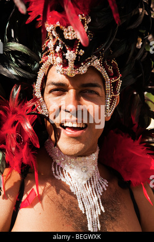 Paraiso Schule des Samba in Hackney, Karneval und Parade in London. Stockfoto