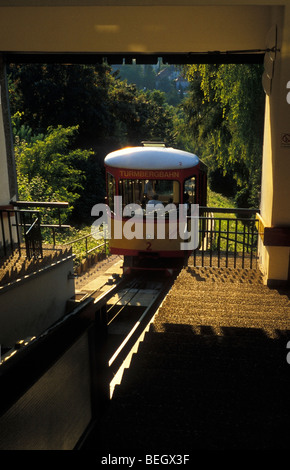 Vernicular Eisenbahn Turmberg Durlach bei Karlsruhe Deutschland Stockfoto