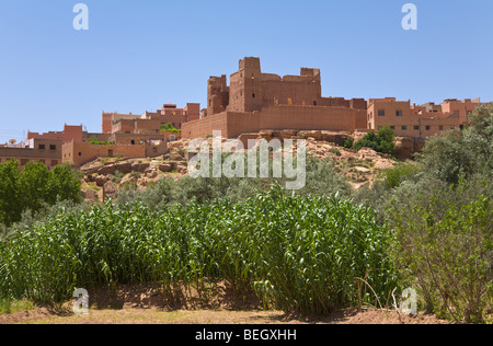 Dorf von Tinghir Dades Tal Atlasgebirge Marokkos Stockfoto