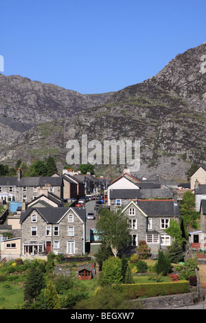 Der Norden von Wales Dorf von Blaenau Ffestiniog, Cantref Ardudwy, Meirionnydd, North Wales, UK Stockfoto