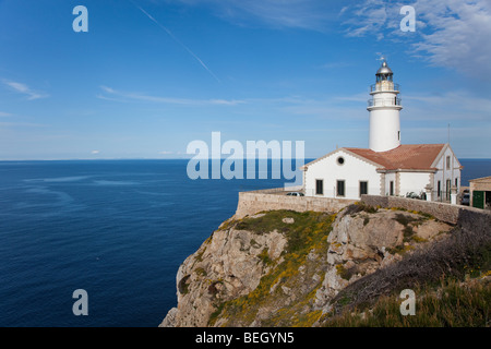 Leuchtturm am Cap Capdepera östlichste Cape Point auf Mallorca Spanien Stockfoto