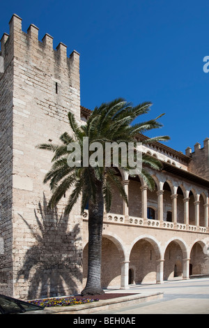 Königlicher Palast von La Almudaina Palma Mallorca Spanien Stockfoto