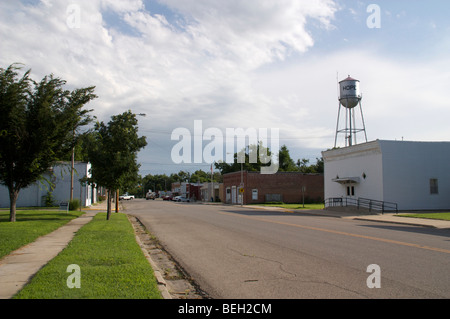 Main Street. Hoffnung, Kansas. Stockfoto