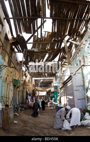 Straße Szene in Esna, Esna, Ägypten Stockfoto