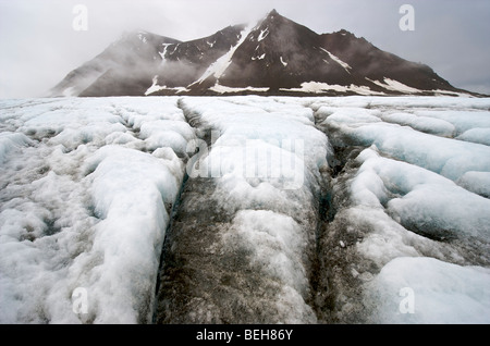 Spitzbergen, Svalbard, Hornsund, den Gashamna-Gletscher Stockfoto