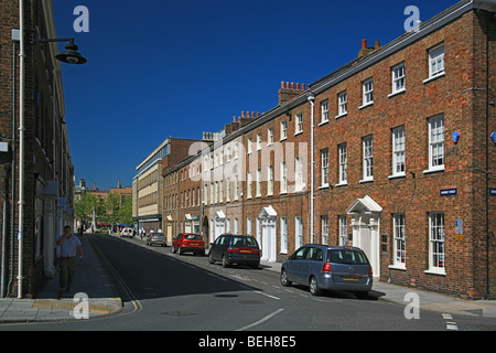 Georgische Terrasse in Hammet Street, Taunton, Somerset, England, UK Stockfoto