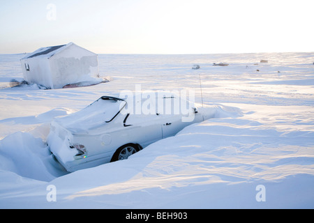 Gojahaven ist eine Stadt im äußersten Norden von Kanada, wo 1000 IInuits Leben. Im Winter sind die Durchschnittstemperaturen ar Stockfoto