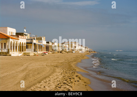 Direkt am Meer Fishermans Villen Playa Del Pinet La Marina Spanien Stockfoto