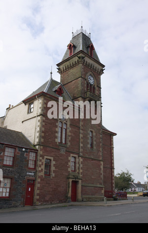 Fassade des Rathauses Wigtown, Dumfries and Galloway, Schottland September 2009 Stockfoto