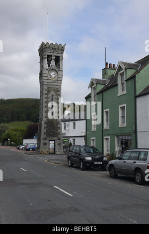 Straßenszene Gatehouse of Fleet, Dumfries and Galloway, Schottland September 2009 Stockfoto