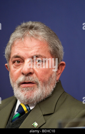 Präsident Luiz Inácio Lula da Silva aus Brasilien Stockfoto