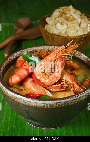 Garnelen oder Krabben Molee South India Food Stockfoto
