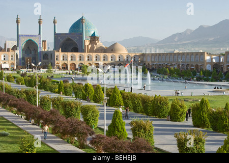 Schah oder Imam-Moschee Imam-Platz in Isfahan, Iran Stockfoto