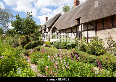 Anne Hathaway's Cottage, Shottery, Stratford upon Avon, Warwickshire Großbritannien - Anne war die Frau von William Shakespeare. Stockfoto