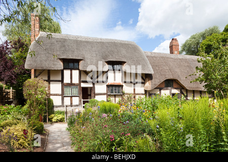 Anne Hathaway's Cottage, Shottery, Stratford upon Avon, Warwickshire Großbritannien - Anne war die Frau von William Shakespeare. Stockfoto