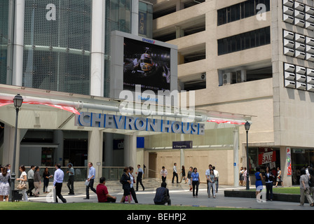 Chevron Haus, Raffles Place, Singapur Stockfoto