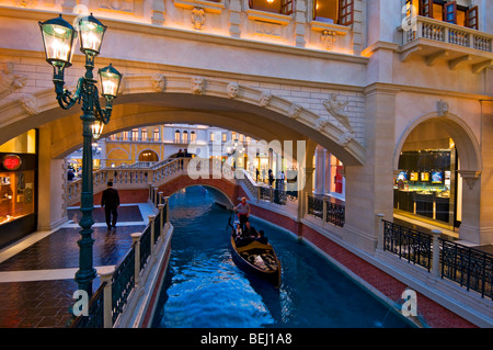 Gondel in Venedig Hotel Las Vegas, Nevada Stockfoto