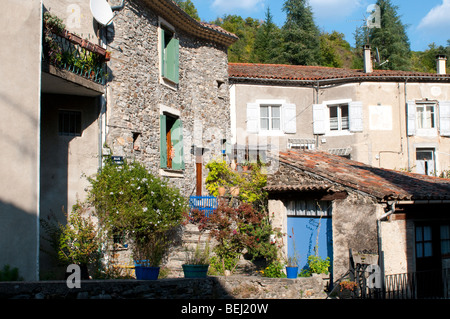 St Laurent Le Minier Dorf in der Nähe von Ganges, Frankreich Stockfoto