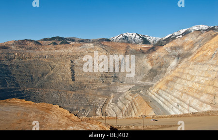 Utah Kennecott Utah Copper Bingham Canyon Mine weltweit größten vom Menschen verursachten Ausgrabung Besucher Zentrum übersehen Stockfoto