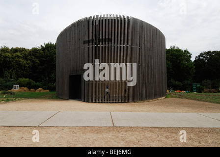 Berlin. Deutschland. Kapelle der Versöhnung an der Bernauer Straße. Stockfoto