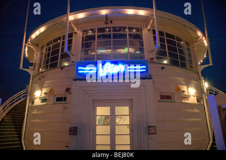 Worthing viktorianischen Pavillon Pier bei Nacht Sussex County England UK Stockfoto