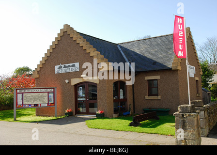 Dornoch Geschichtsmuseum Schottland. Stockfoto