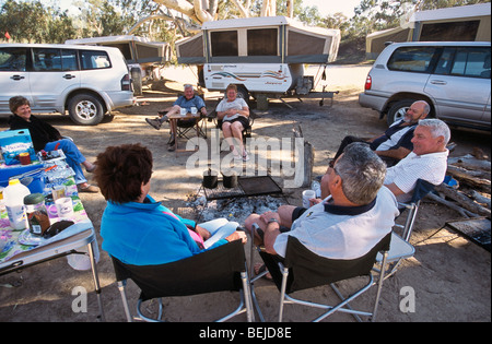 Camping-Urlaub, Outback Australien Stockfoto