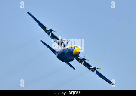 "Fat Albert" US Marine Corp - Navy Blue Angels aerobatic Team. Lockheed-Martin C-130T Hercules Stockfoto