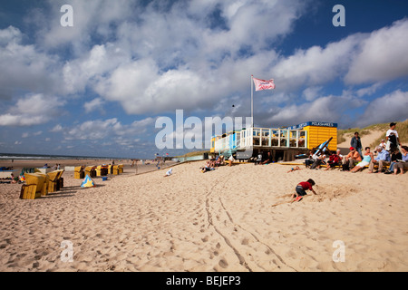 Egmond Aan Zee, Nordholland, Niederlande: niederländische Strand an der Nordsee Stockfoto