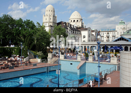 Das Gellert Thermal Bad und Schwimmbad in Budapest, Ungarn Stockfoto