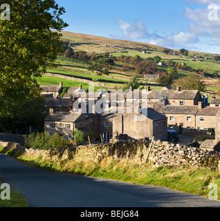 Thwaite Dorf in Swaledale, Yorkshire Dales, North Yorkshire, England, Großbritannien Stockfoto