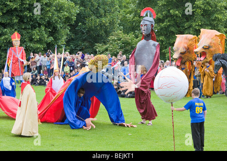 Tableau zeigt die Ausführung von Saint Alban Albantide Pilgerreise Stockfoto