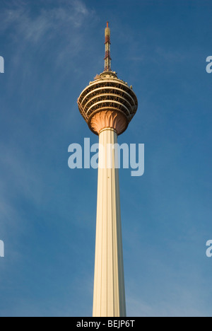 Einer der prominenten Sehenswürdigkeiten in Kuala Lumpur, Malaysia - KL Tower. Stockfoto