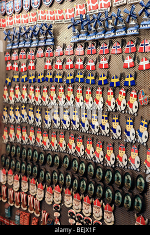 Souvenirs im Souvenir-Shop in Kopenhagen, Dänemark Stockfoto