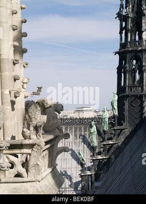 Paris, Frankreich-Galerie von Chimären Stockfoto