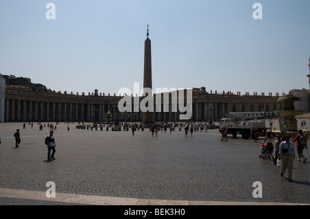 Blick auf den Petersplatz im Vatikan, Rom Stockfoto