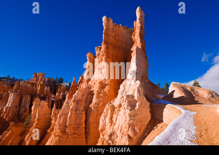 Felsformationen entlang der Queens Garden Trail, Bryce-Canyon-Nationalpark, Utah Stockfoto