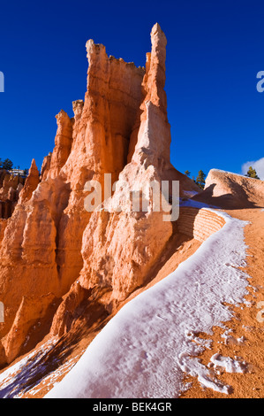 Felsformationen entlang der Queens Garden Trail, Bryce-Canyon-Nationalpark, Utah Stockfoto