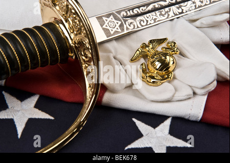 Ehren des United States Marine Corps Stockfoto