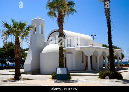 Kirche neben Hafen Ayia Napa Zypern Stockfoto